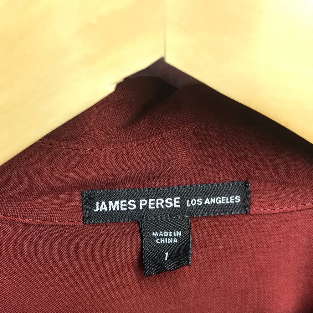 James Perse Button Blouse Size Small - image 3